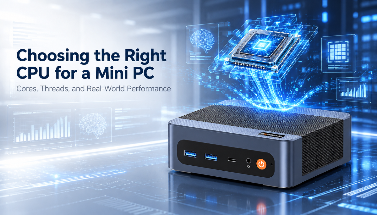 How to Choose a Mini PC CPU: Cores, Threads, and Performance Explained