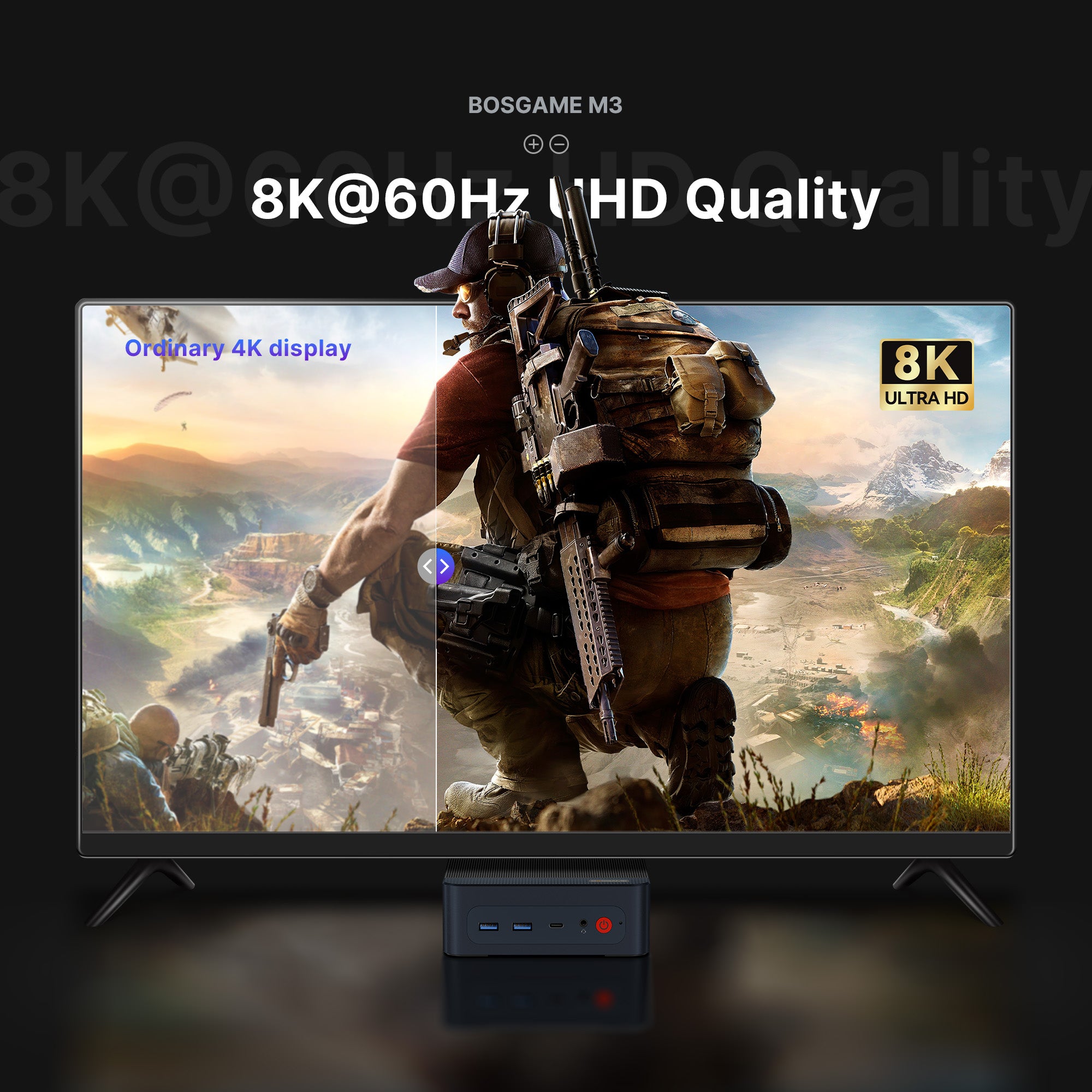 BOSGAME M3 Mini PC - Intel Ultra 7 155H