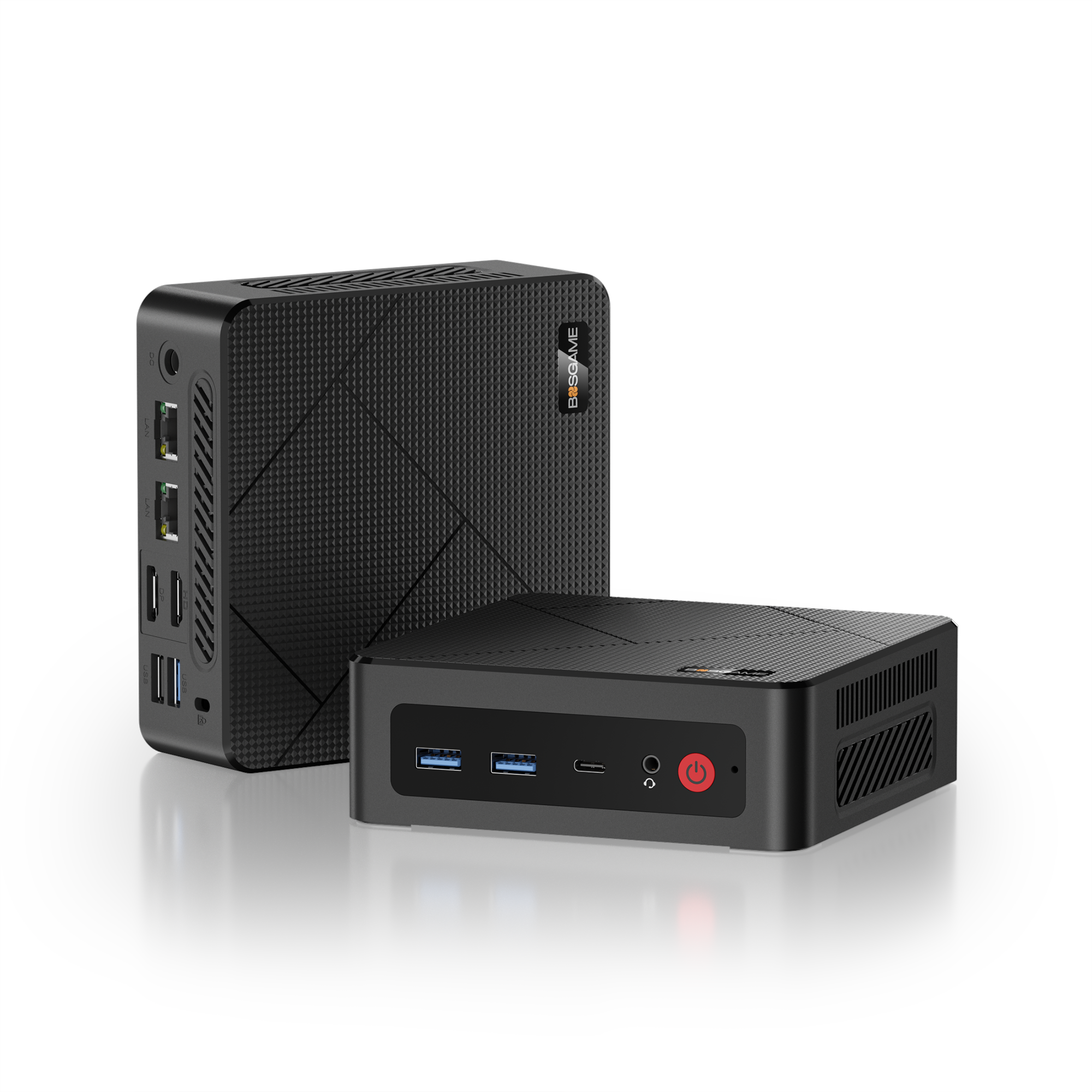 BOSGAME E4 Air Mini PC Ryzen 5 3500U 8GB DDR4 256GB SATA SSD Dual RJ45 LAN 4K Triple Display