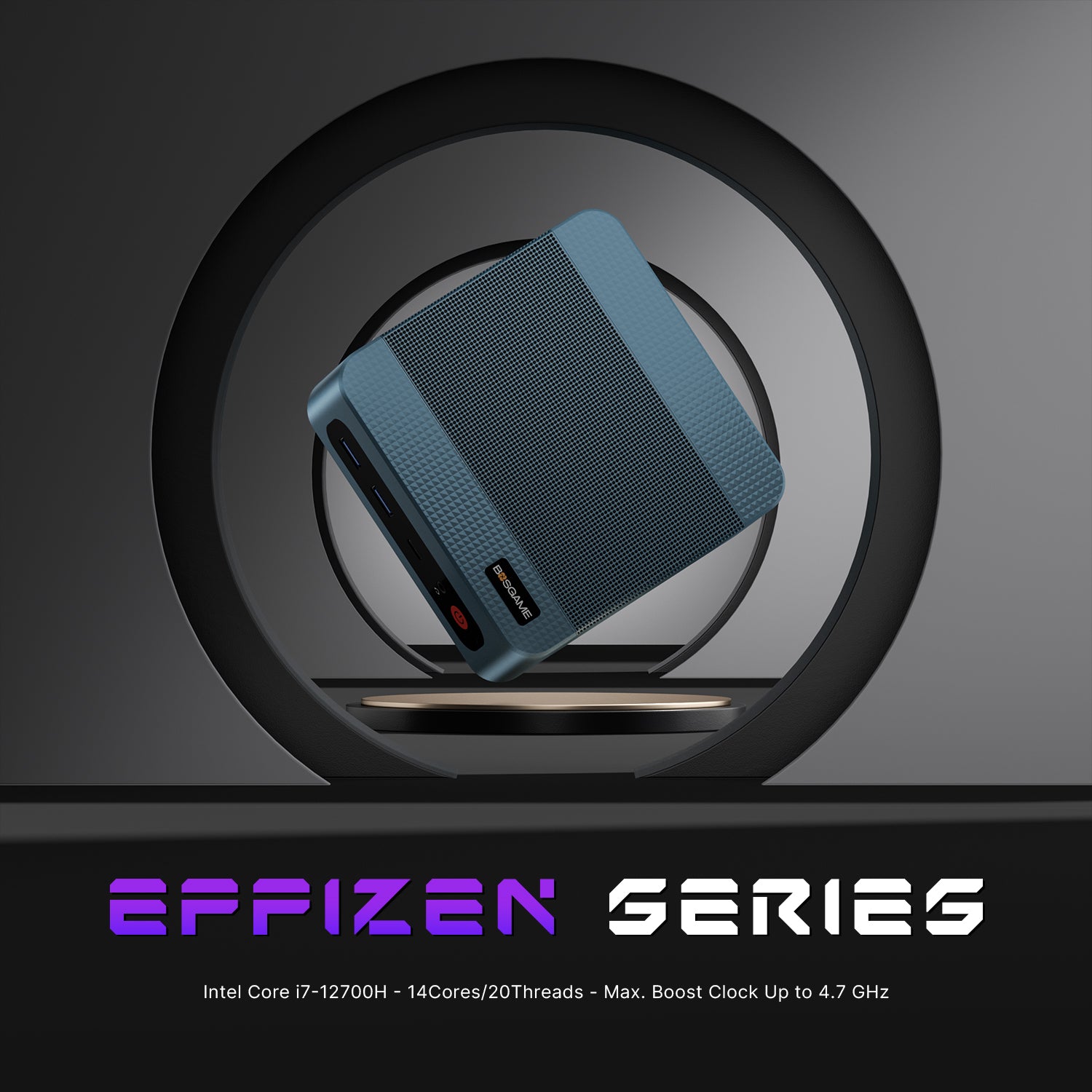 BOSGAME P2 Plus Mini PC - Intel i7 12700H 32GB+512GB