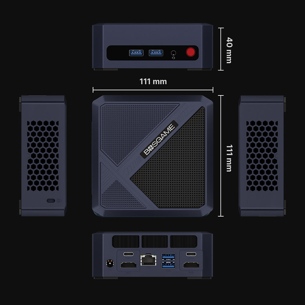 BOSGAME P5 Pro Mini PC - AMD Ryzen 7 6800H