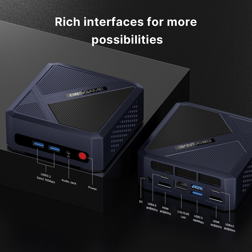 BOSGAME P5 Pro Mini PC - AMD Ryzen 7 6800H