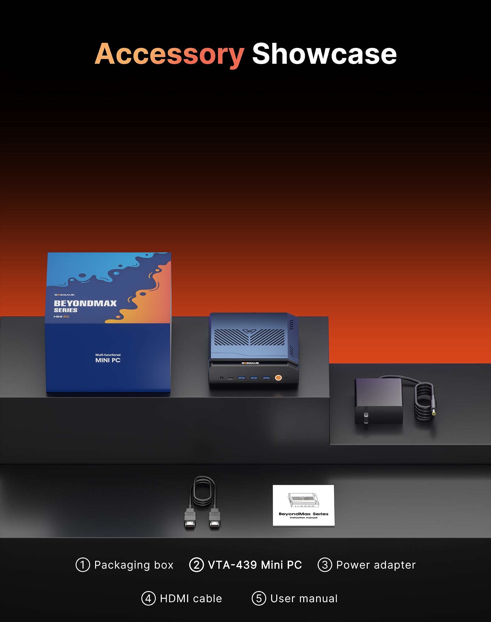 BOSGAME VTA-439 Mini PC AMD Ryzen AI 9 HX 470