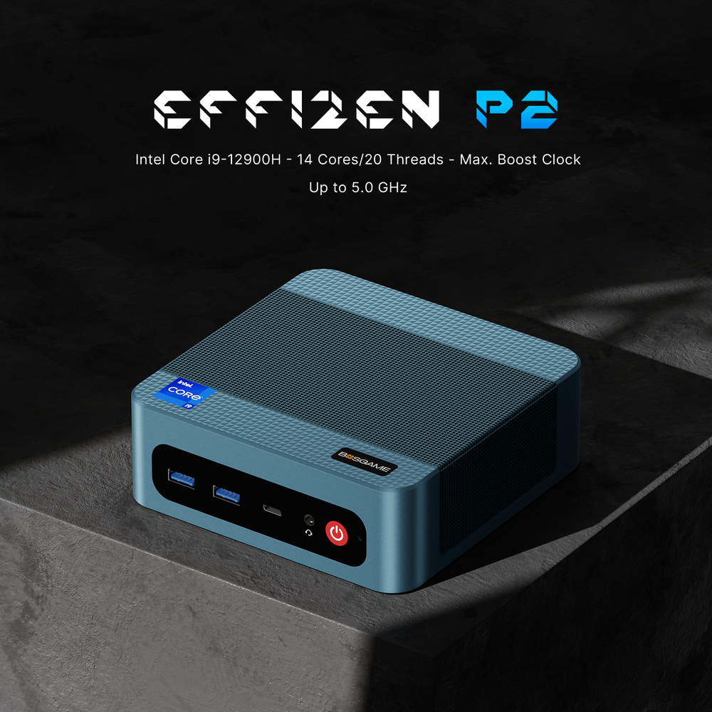 Bosgame P2-Pro 12900H Mini PC: Desktop Power, Pocket-Sized Brilliance