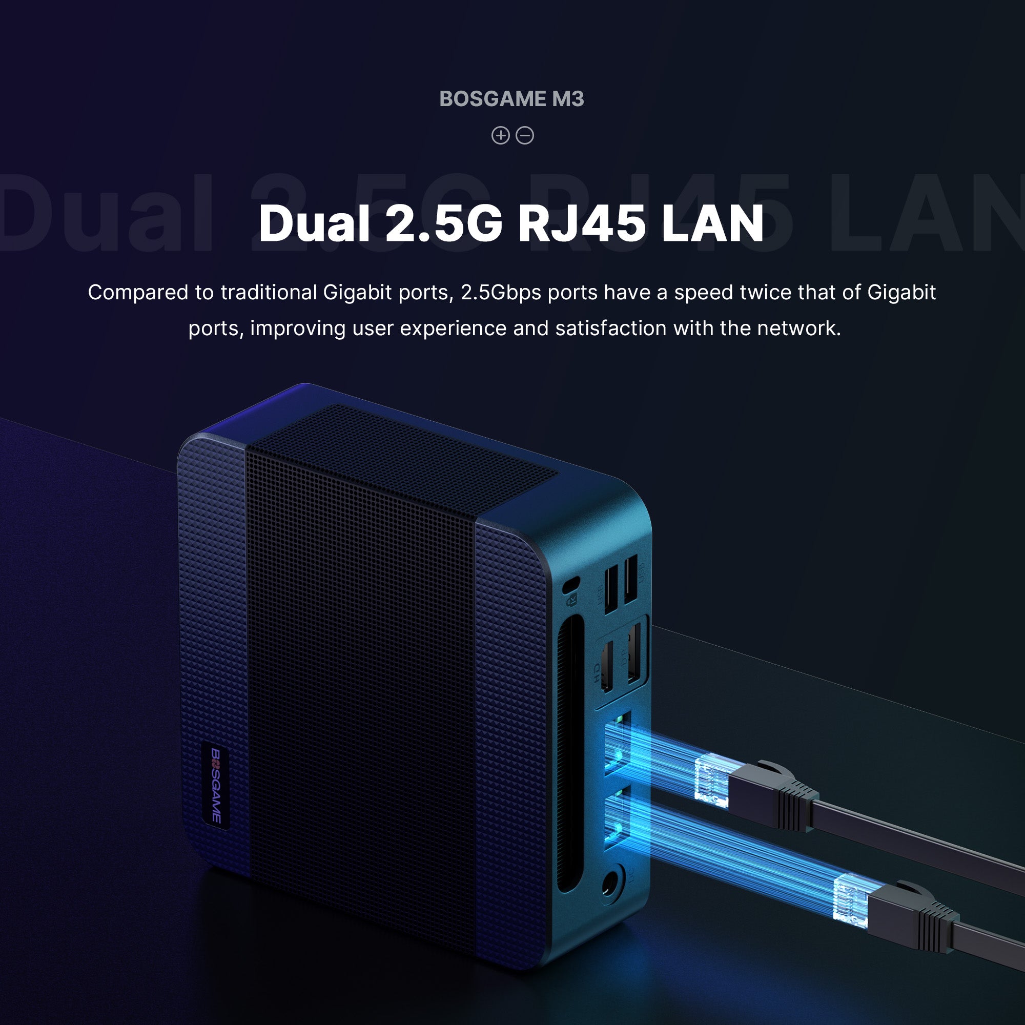 ミニPC BOSGAMEM3 CoreUltra7 155H DDR5 64GB 2TB BOSGAME M3 Mini PC - Intel Ultra 7 155H