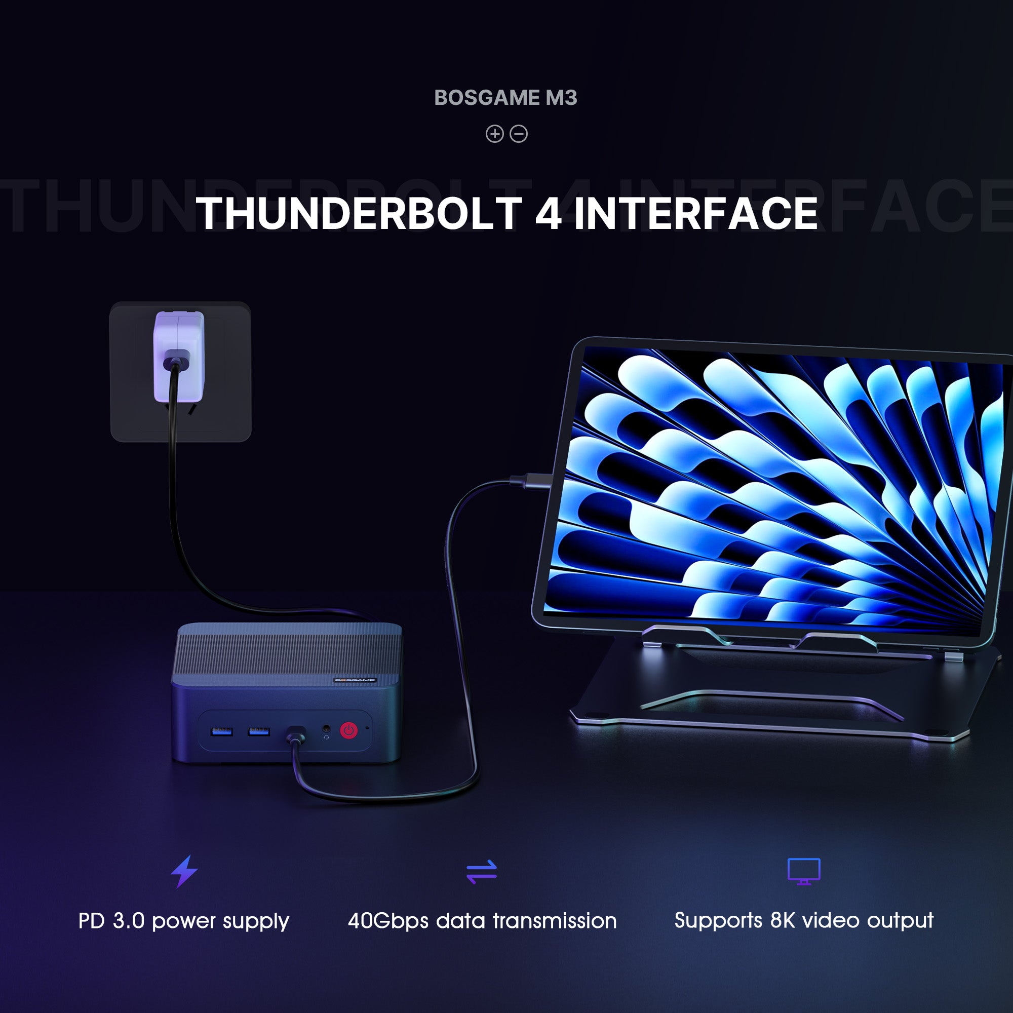 BOSGAME M3 Mini PC - Intel Ultra 7 155H