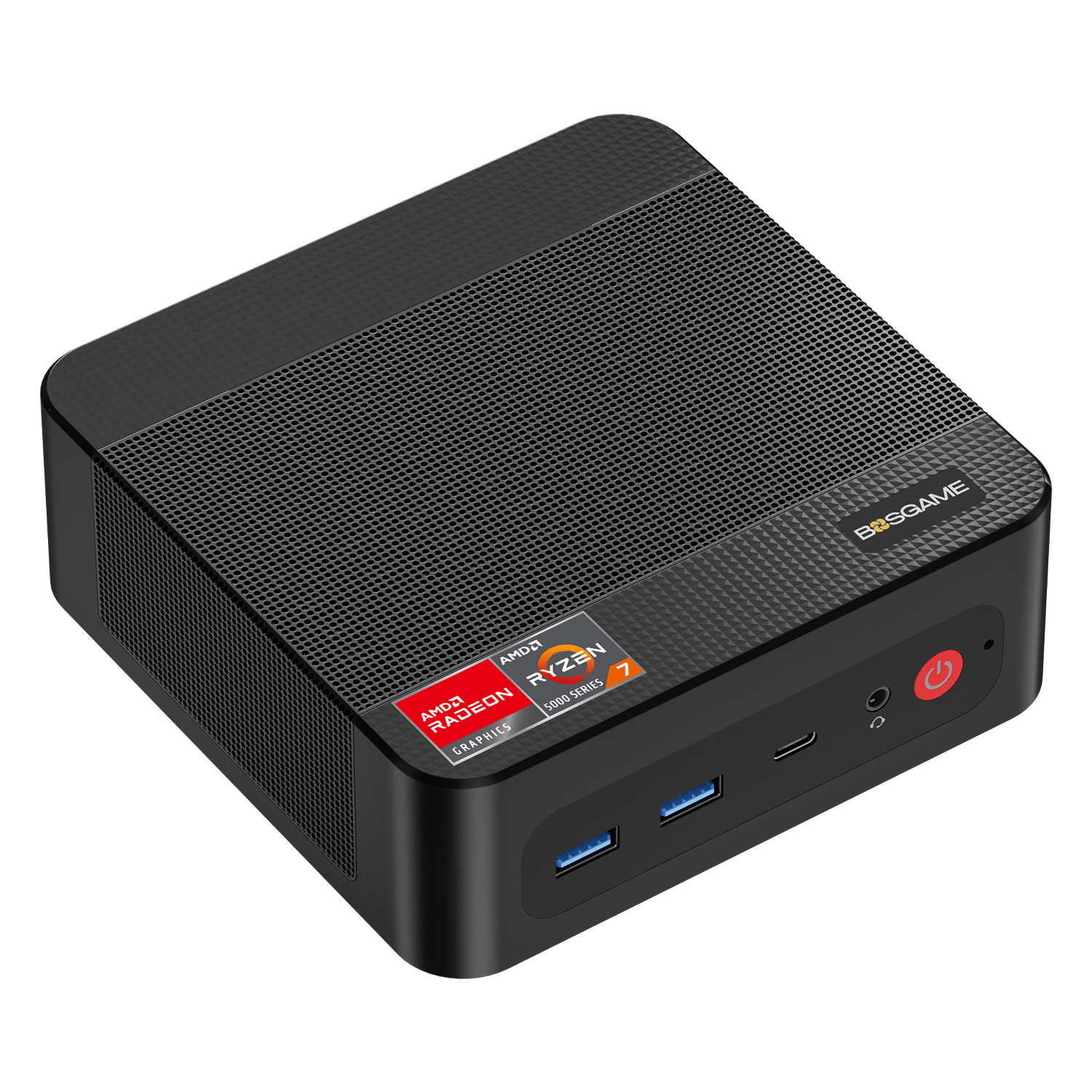P4 Light Gaming Mini PC Ryzen 7 5700U Processor, 32GB RAM 1TB SSD, Triple 4K 60HZ Displays, HDMI+DP+Type-C, WiFi 6E, BT5.2, Dual 2.5GbE LAN