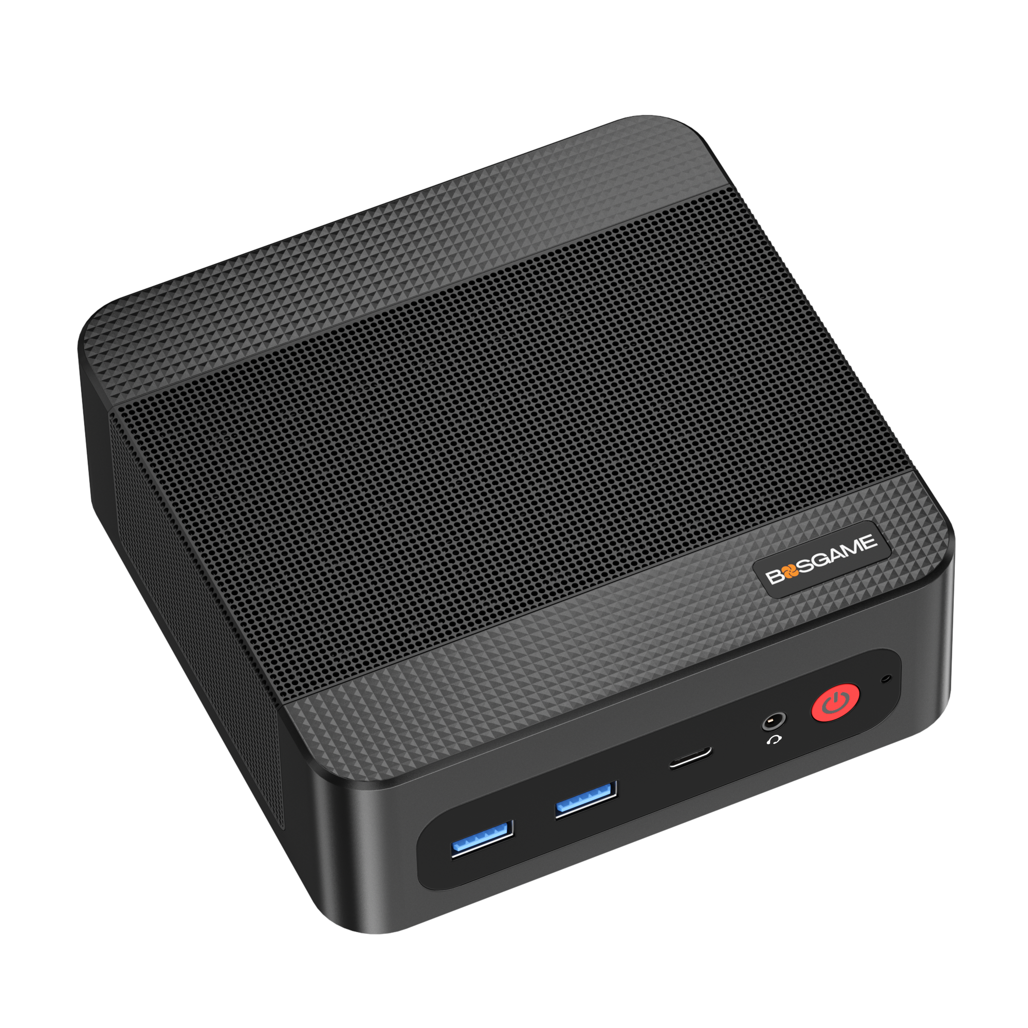 BOSGAME Mini pc P4 Ultra AMD Ryzen 7 7730U 16GB DDR4, 1TB NVMe PCIe SSD ,Dual 2.5G LAN, Wi-Fi 6E, BT5.2, 4K Triple Display