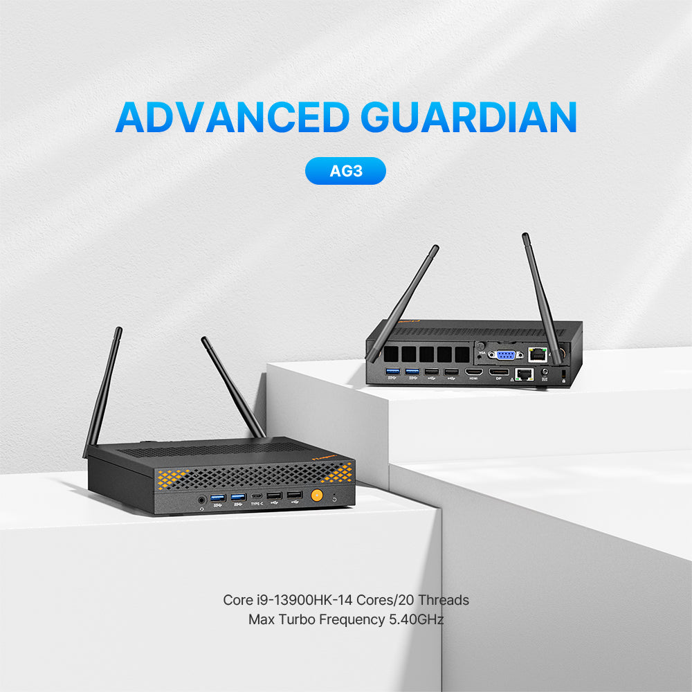 Magicnuc AG3 Mini PC | Core i9‑13900HK 32GB DDR5, 1TB PCIe SSD, Quad‑Display, Dual LAN, HDMI/DP, Wi‑Fi 6, BT 5.2
