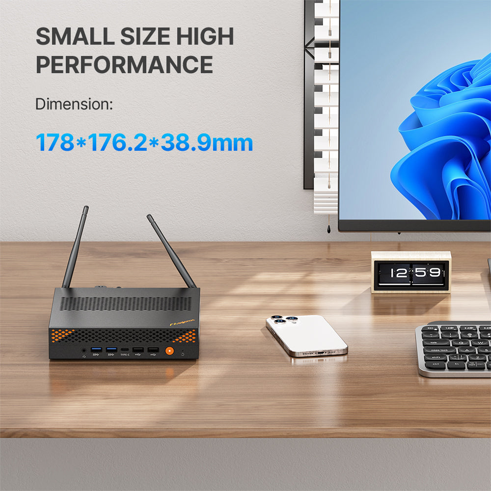 Magicnuc AG3 Mini PC | Core i9‑13900HK 32GB DDR5, 1TB PCIe SSD, Quad‑Display, Dual LAN, HDMI/DP, Wi‑Fi 6, BT 5.2