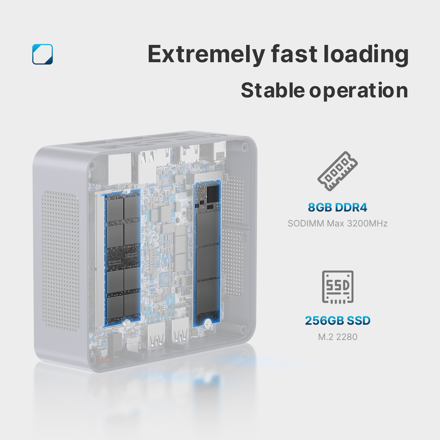 BOSGAME Ubuntu OS Mini PC_Intel N95, pre-installed with Ubuntu 22.04