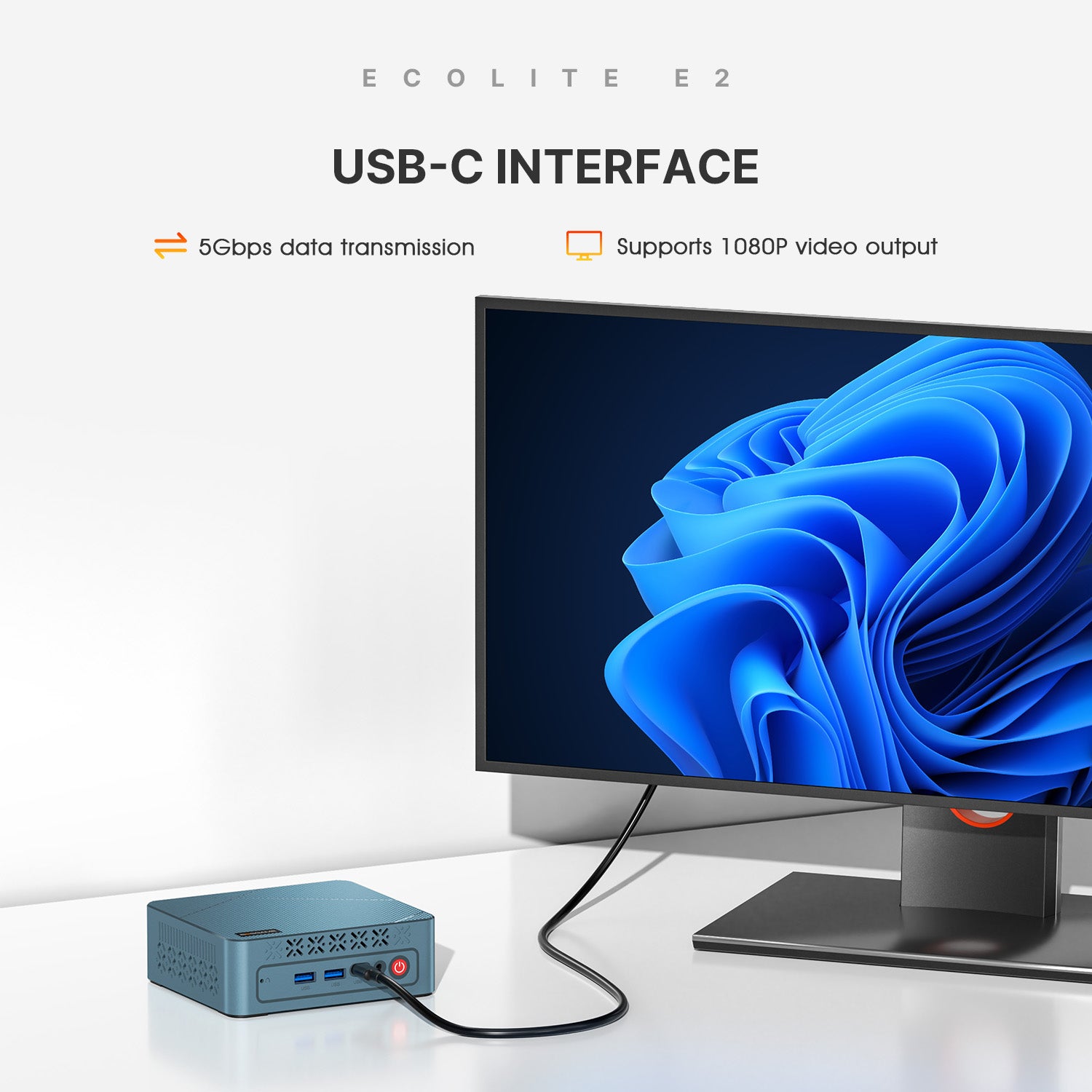 BOSGAME Mini PC E2, Equipped by AMD Ryzen 5 3550H, 16GB DDR4 512GB SSD