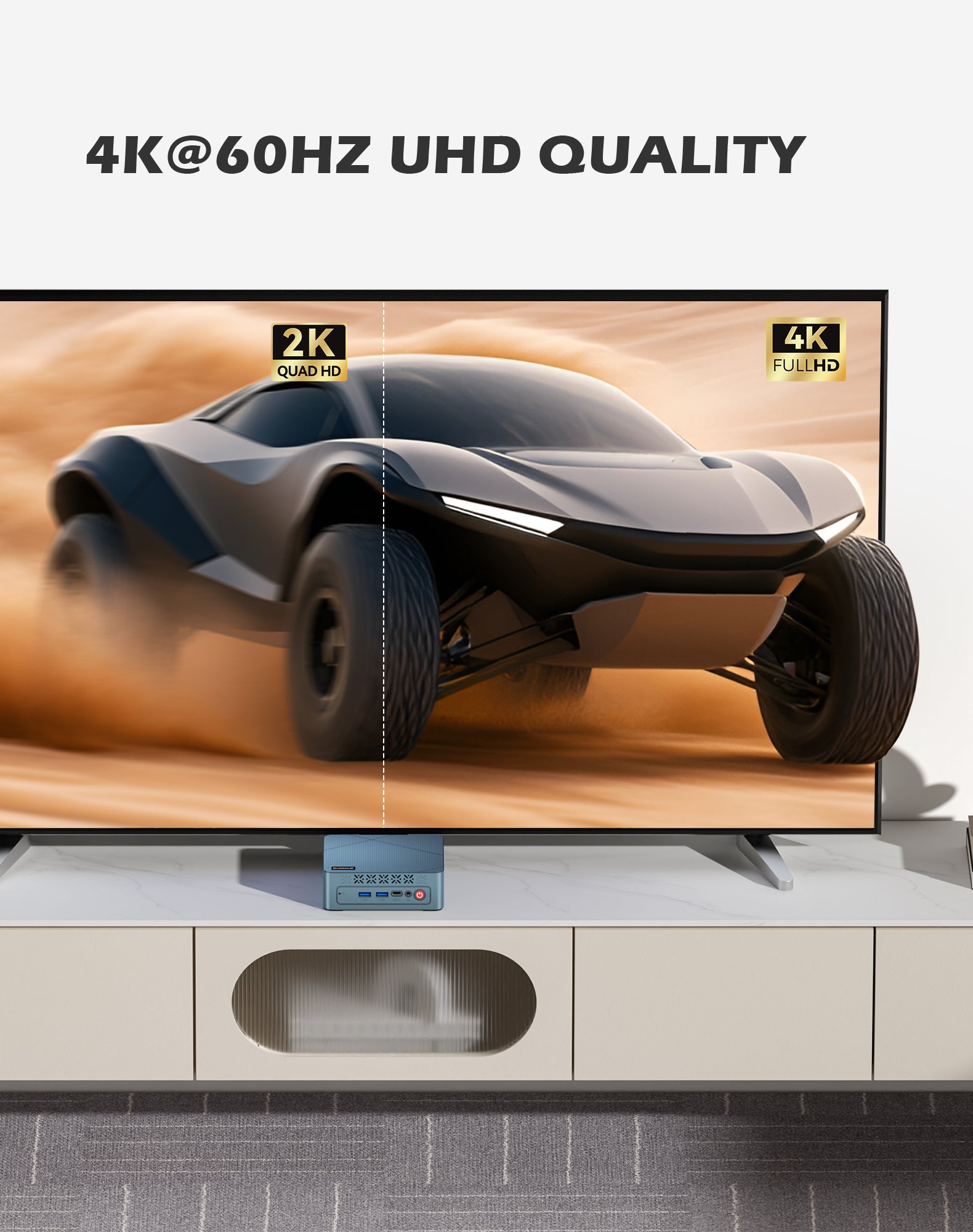 BOSGAME E2 Plus Mini PC  | AMD Ryzen 5 3501U(4C/8T) | 8GB DDR4 256GB SATA SSD | Triple‑Display 4K@60Hz | Win11 Pro | Expandable RAM up to 32GB