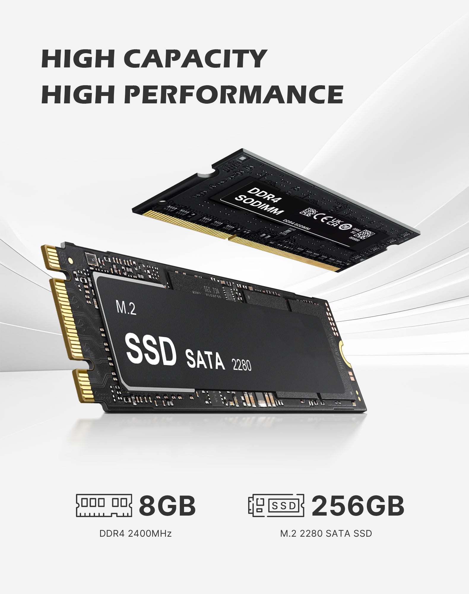 BOSGAME E2 Plus Mini PC  | AMD Ryzen 5 3501U(4C/8T) | 8GB DDR4 256GB SATA SSD | Triple‑Display 4K@60Hz | Win11 Pro | Expandable RAM up to 32GB