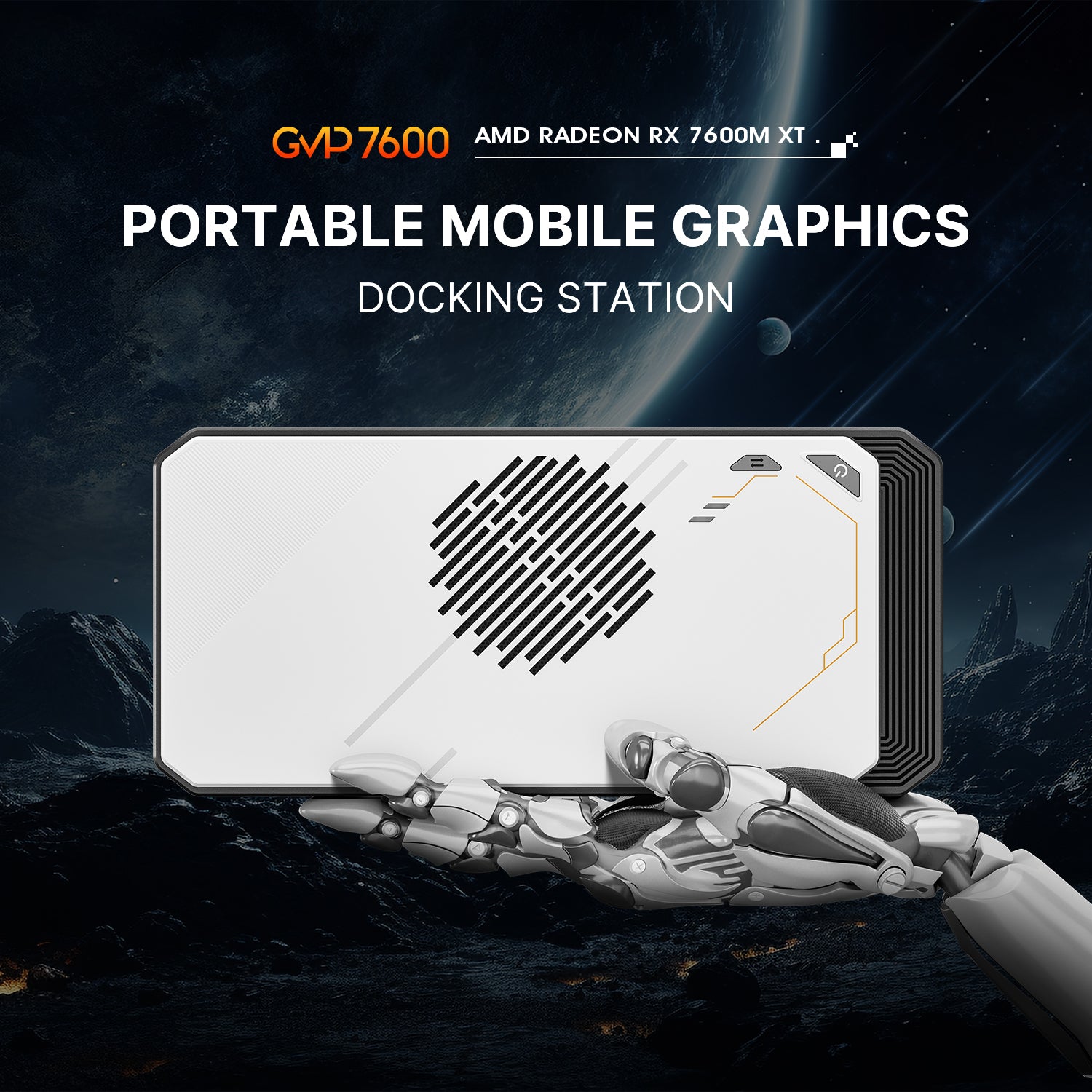 BOSGAME eGPU Docking Station GVP7600 XT, AMD Radeon RX 7600M XT Graphi