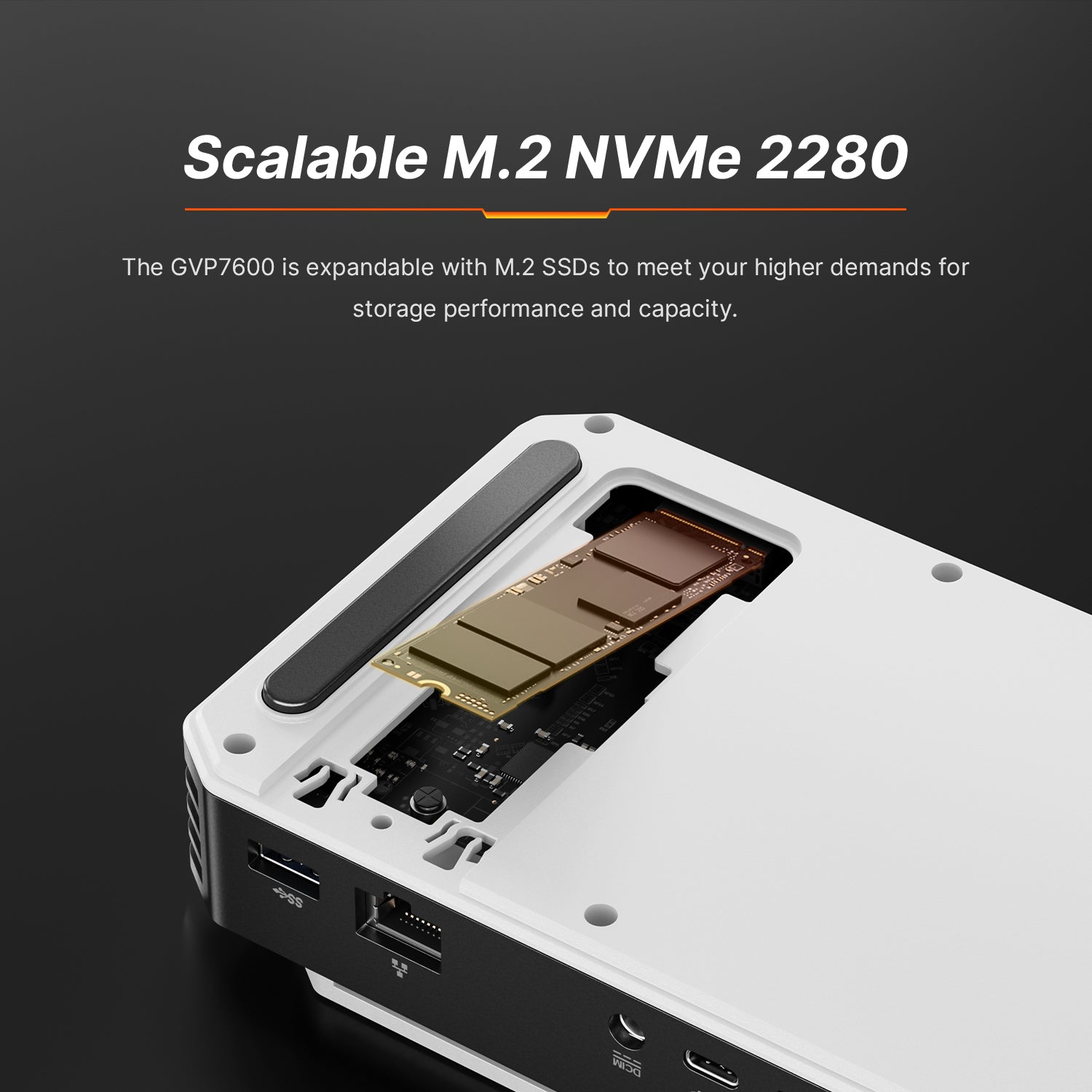 BOSGAME eGPU Docking Station GVP7600 XT, AMD Radeon RX 7600M XT Graphics, I/O Expantion