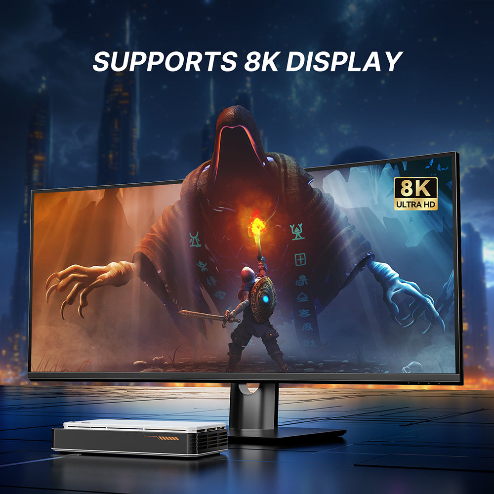 BOSGAME External GPU Docking Station GVP7600 Core, eGPU Game Console with AMD Radeon 7600M Graphics Card, Oculink, Thunderbolt 3, HDMI 2.1, DisplayPort2.0, eGPU Dock for Mini PC