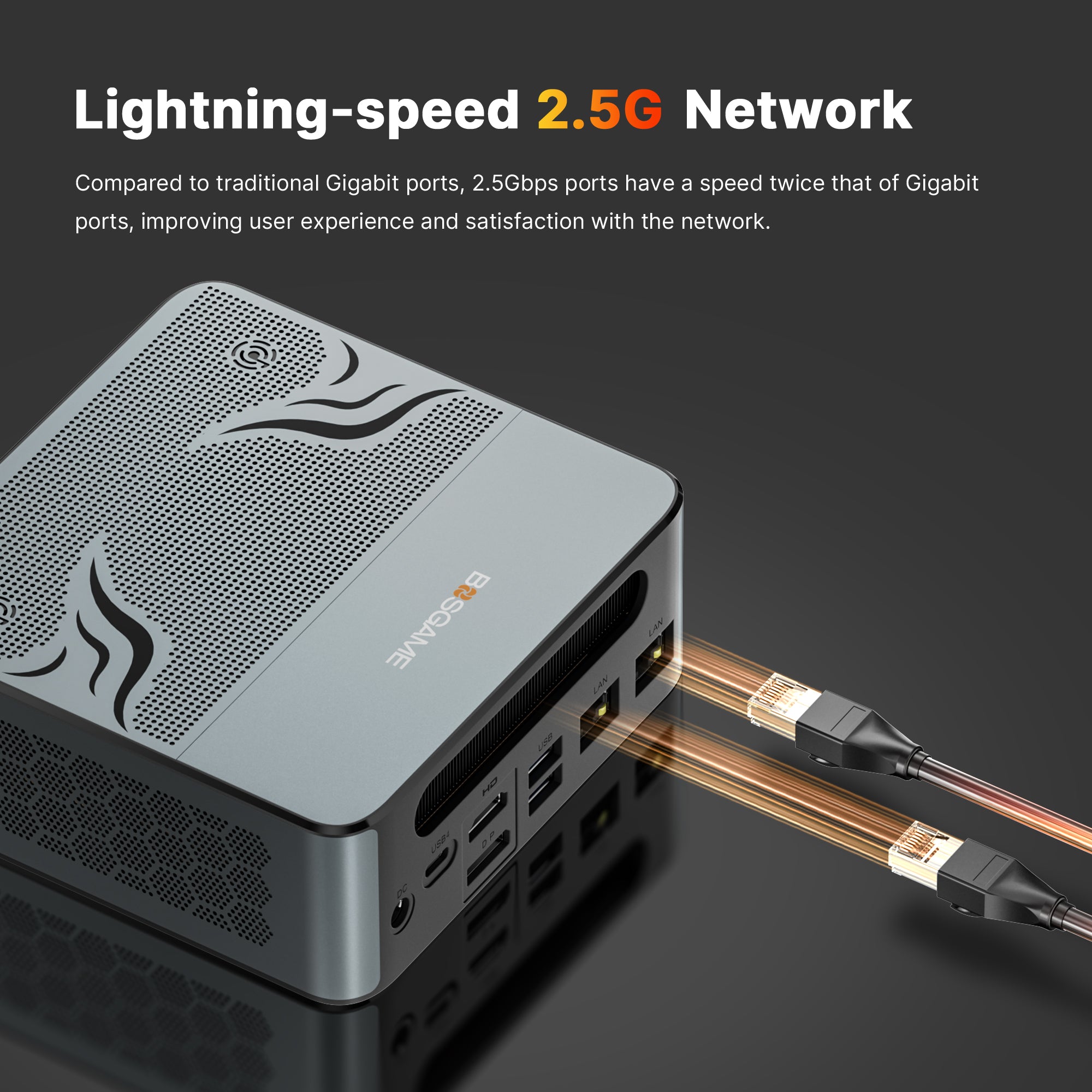 G382 BOSGAME M2 ミニPC Ryzen 9 7940HS BOSGAME Mini Gaming PC M2, Bulit in Speaker, Powred by AMD Ryzen 9 794