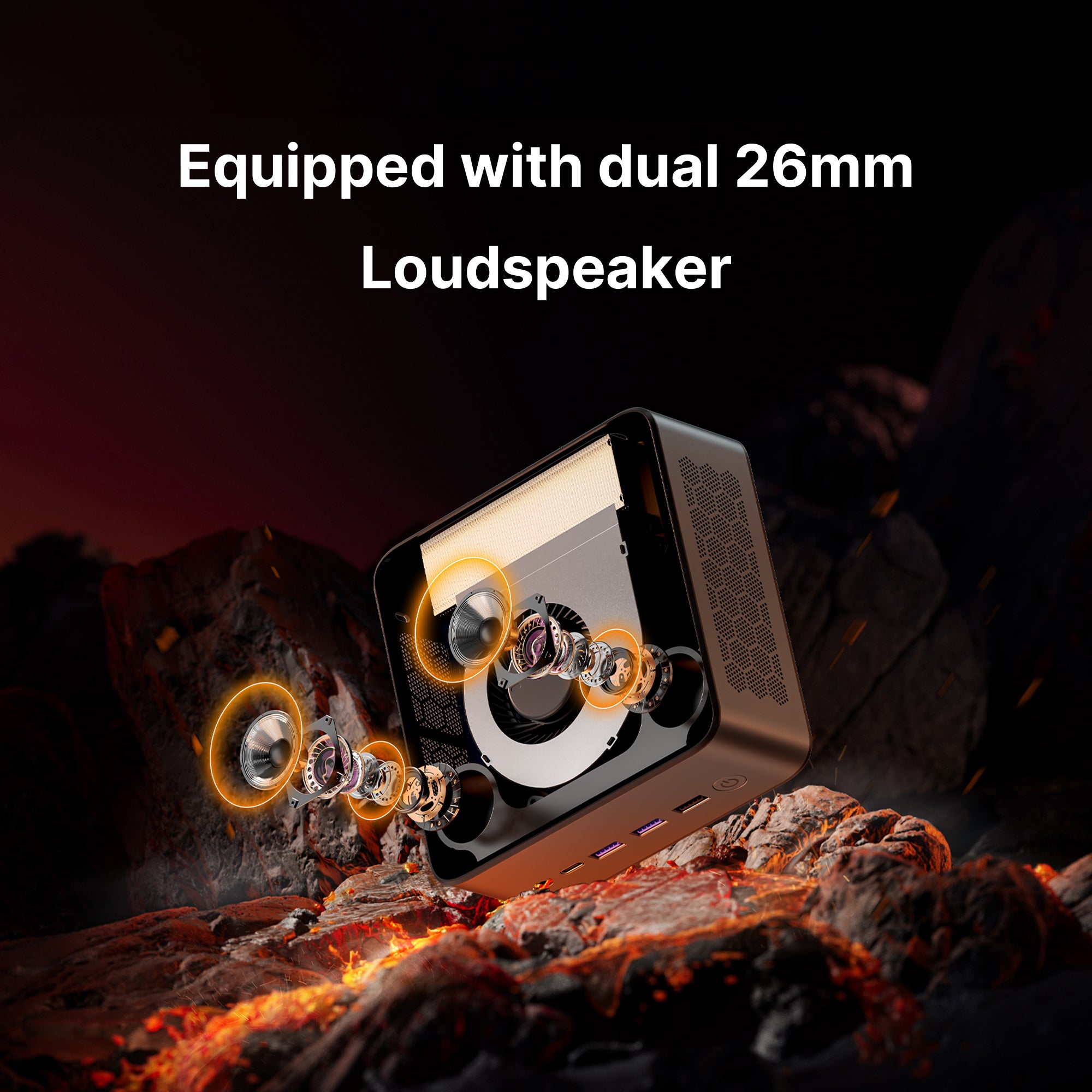 BOSGAME Mini Gaming PC M2, Bulit in Speaker, Powred by AMD Ryzen 9 794