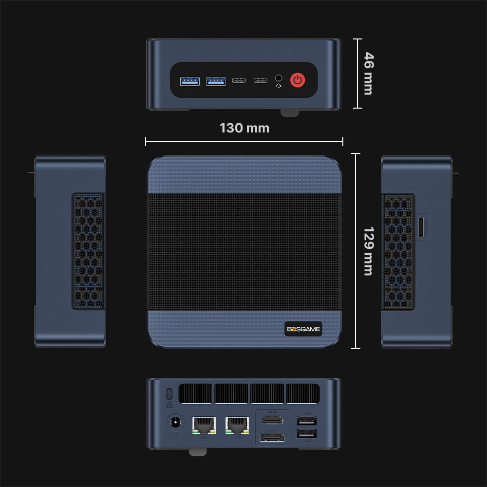 BOSGAME M4 Mini PC- Ryzen 7 8745HS 32GB DDR5 +1TB SSD