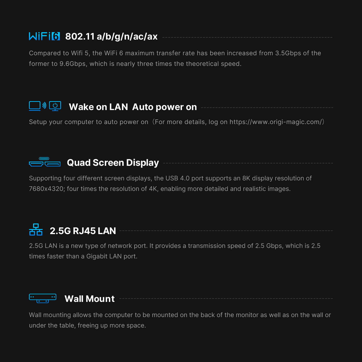 BOSGAME Intel Mini PC P2Pro,  Intel Core-i9 12900H 32GB DDR4 1TB SSD Thundernblot 4 Mini PC Daul NIC PC