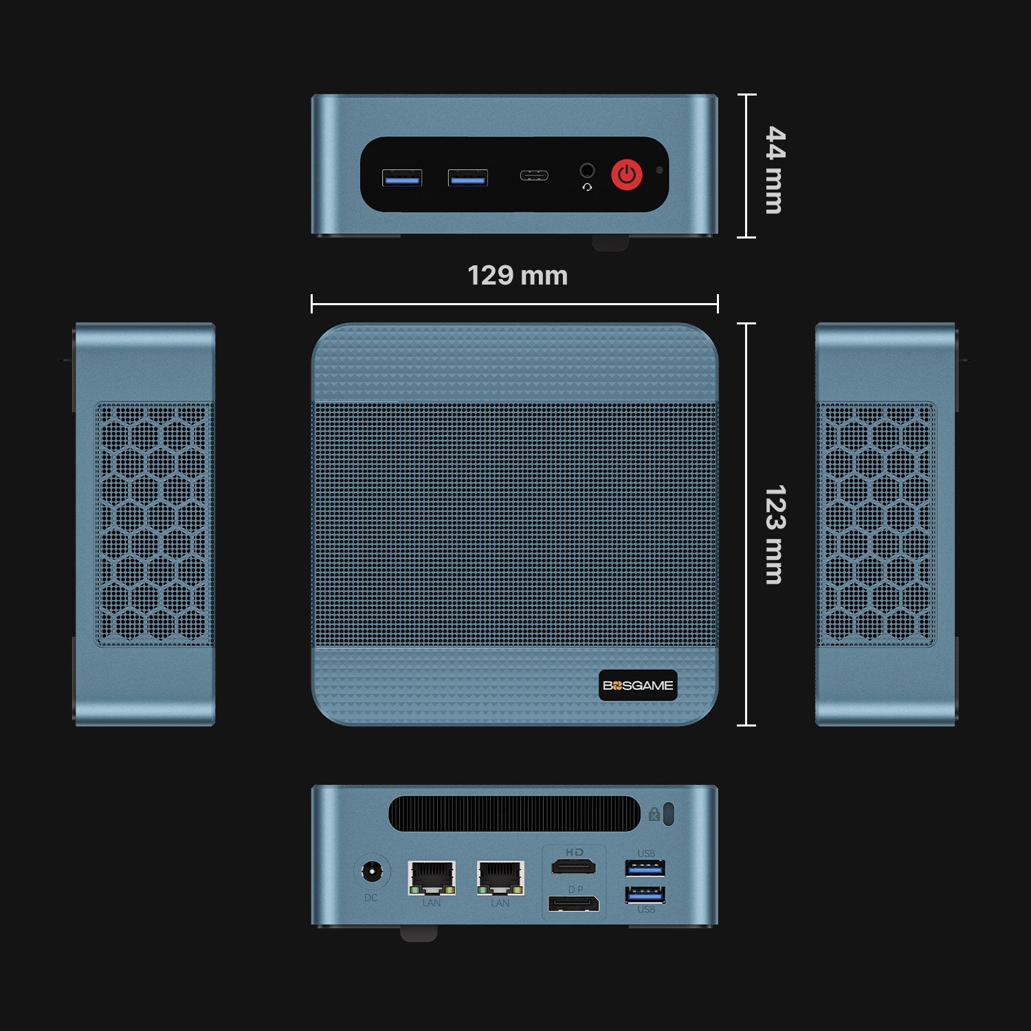 BOSGAME P2 Plus Mini PC - Intel i7 12700H 32GB+512GB