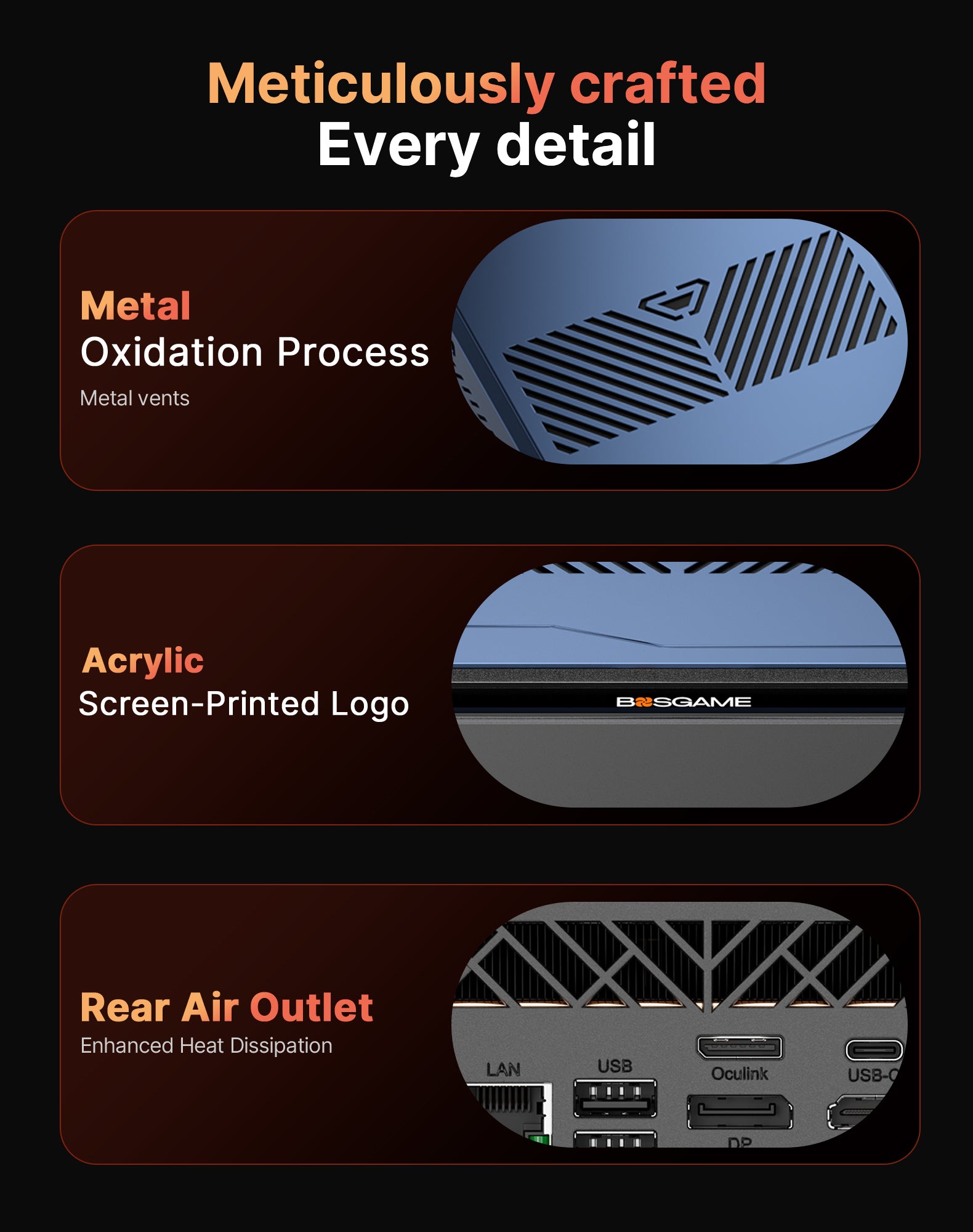 BOSGAME VTA-439 Mini PC AMD Ryzen AI 9 HX 470
